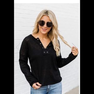 LAST CHANCE - Pink Lily “Lasting Words” Blouse